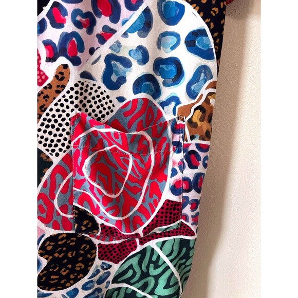 FARM Rio Multicolor Abstract Print Cropped Jumpsuit - Picture 9 of 12